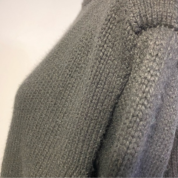 Zara knit small black mock neck button sweater - Picture 14 of 16